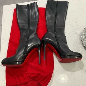 Christian louboutin black boots